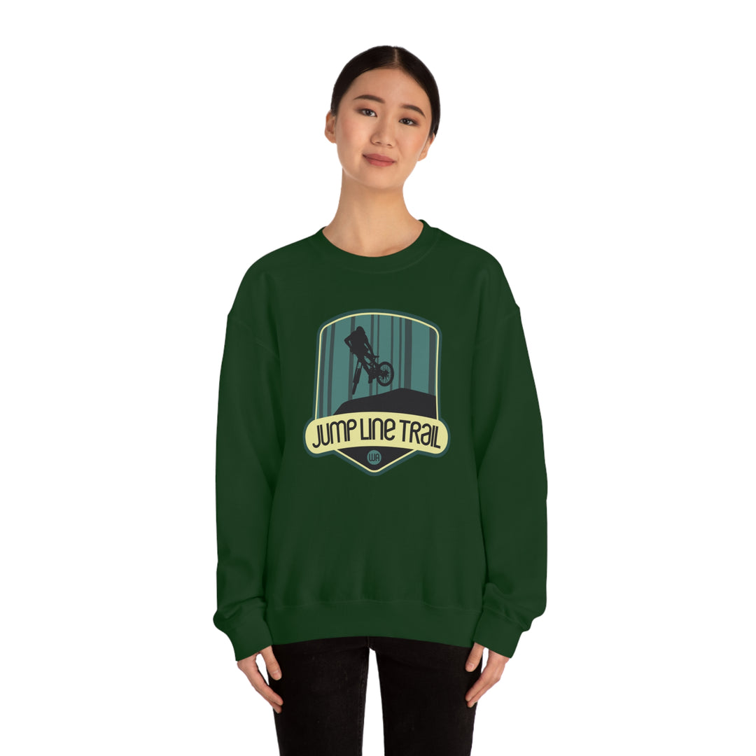 Jump Line Trail - Washington Unisex Heavy Blend Crewneck Sweatshirt