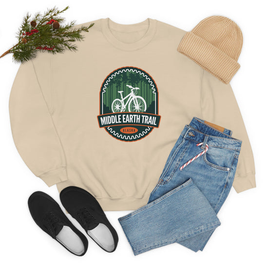 Middle Earth Trail - Alaska Unisex Heavy Blend Crewneck Sweatshirt