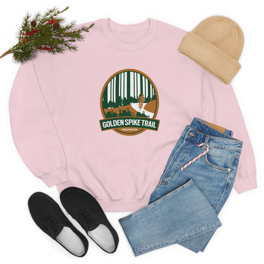 Golden Spike Trail - Washington State Unisex Heavy Blend Crewneck Sweatshirt