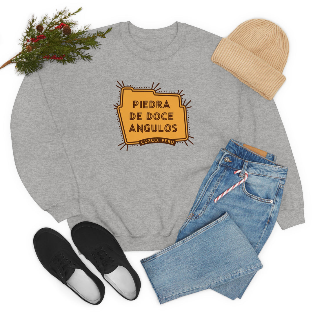 Piedra de doce angulos - Cuzco, Peru Unisex Heavy Blend Crewneck Sweatshirt