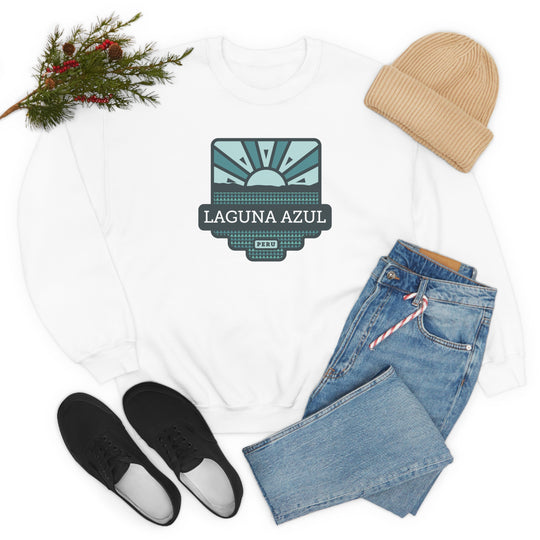 Laguna Azul - Peru Unisex Heavy Blend Crewneck Sweatshirt