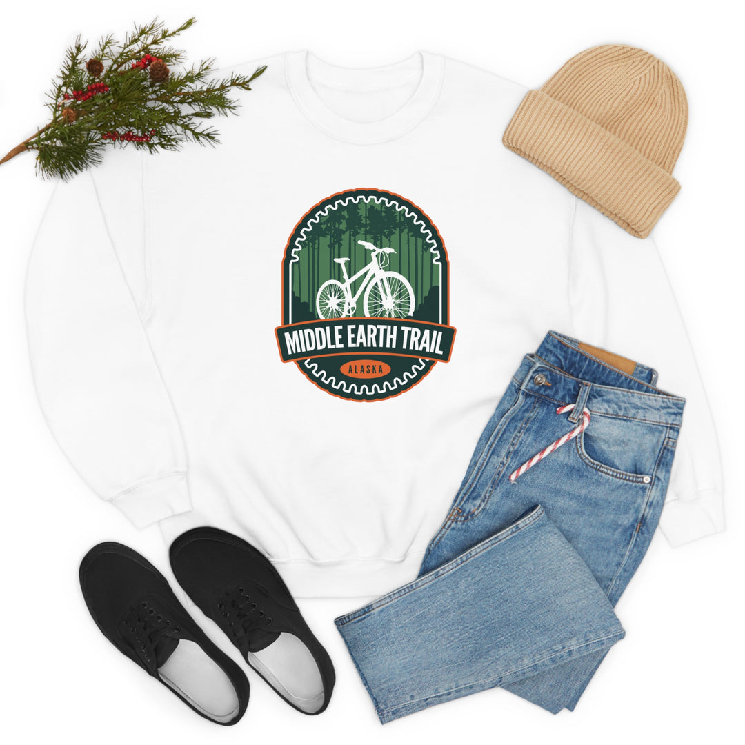 Middle Earth Trail - Alaska Unisex Heavy Blend Crewneck Sweatshirt