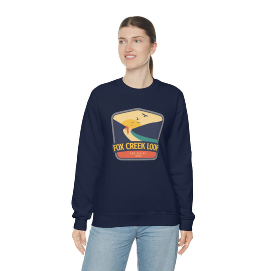 Fox Creek Loop - Sun Valley, Idaho Unisex Heavy Blend Crewneck Sweatshirt