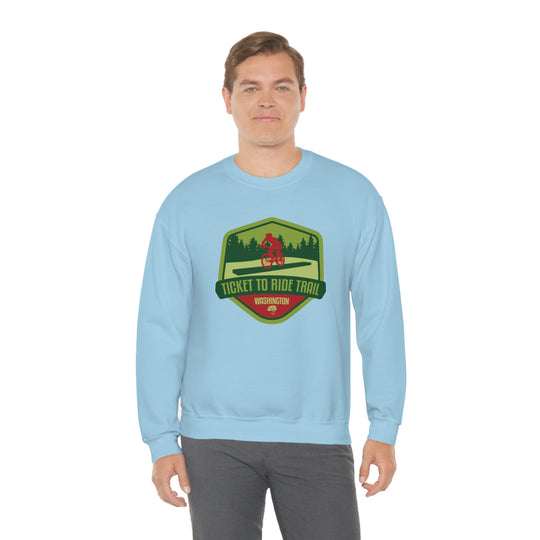 Ticket to Ride Trail - Washington State Unisex Heavy Blend Crewneck Sweatshirt