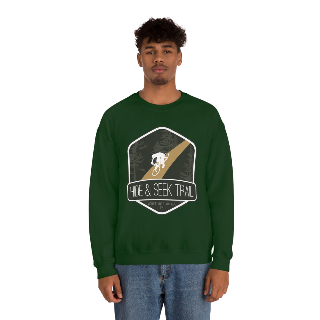 Hide and Seek Trail - Mount Hood Village, Oregon Unisex Heavy Blend Crewneck Sweatshirt