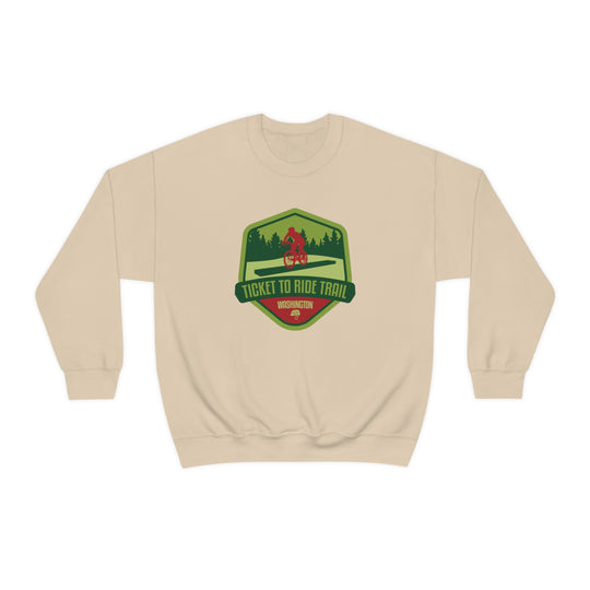 Ticket to Ride Trail - Washington State Unisex Heavy Blend Crewneck Sweatshirt