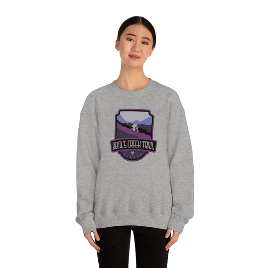 Devil's Creek Trail - Alaska Unisex Heavy Blend Crewneck Sweatshirt