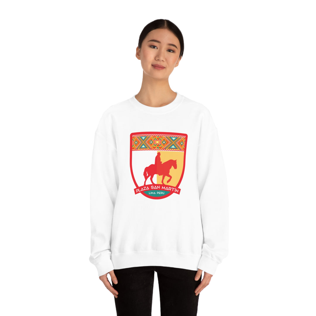 Plaza San Martín - Lima, Peru Unisex Heavy Blend Crewneck Sweatshirt