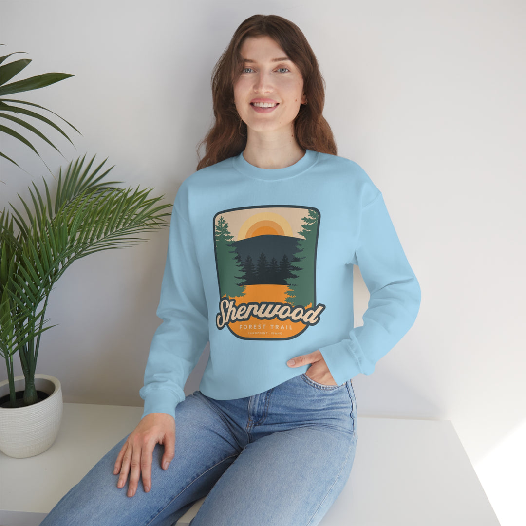 Sherwood Forest Trail - Sandpoint, Idaho Unisex Heavy Blend Crewneck Sweatshirt