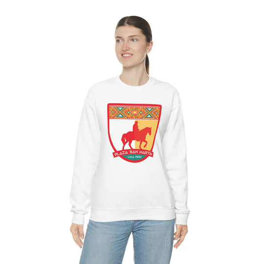 Plaza San Martín - Lima, Peru Unisex Heavy Blend Crewneck Sweatshirt