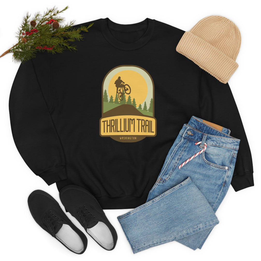 Thrillium Trail - Washington Unisex Heavy Blend Crewneck Sweatshirt