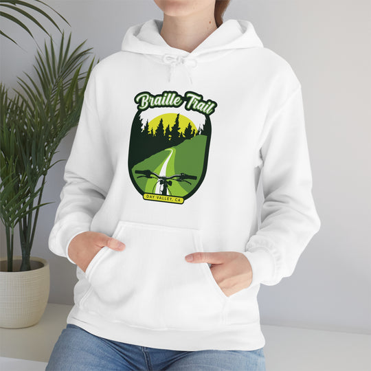 Braille Trail - Day Valley, CA Unisex Heavy Blend Hooded Sweatshirt