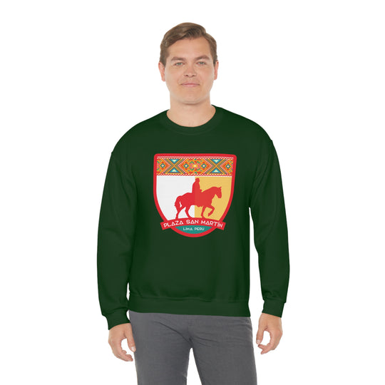 Plaza San Martín - Lima, Peru Unisex Heavy Blend Crewneck Sweatshirt