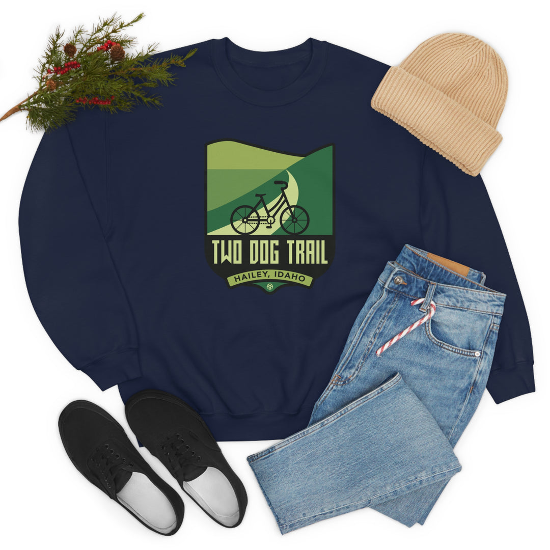 Two Dog Trail - Hailey, Idaho Unisex Heavy Blend Crewneck Sweatshirt