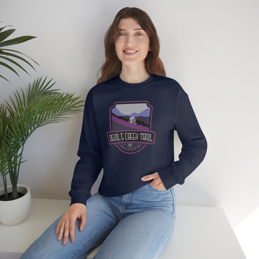 Devil's Creek Trail - Alaska Unisex Heavy Blend Crewneck Sweatshirt