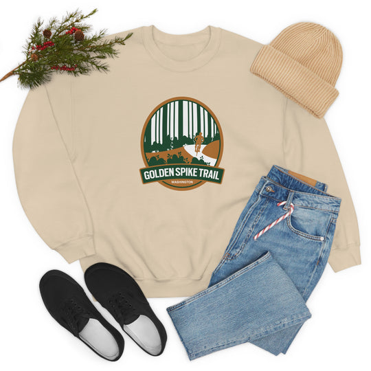 Golden Spike Trail - Washington State Unisex Heavy Blend Crewneck Sweatshirt