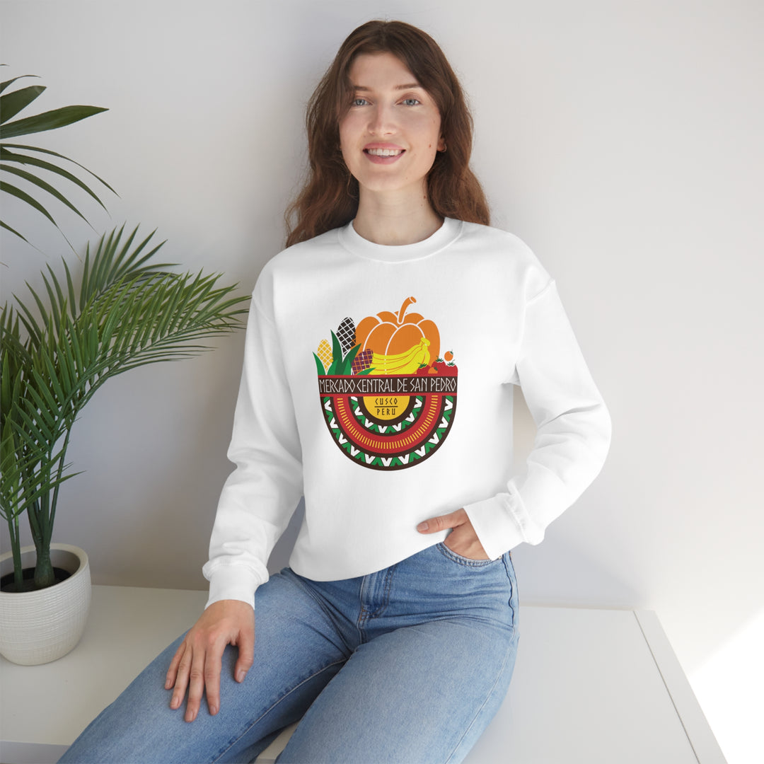 Mercado Central de San Pedro - Cusco, Peru Unisex Heavy Blend Crewneck Sweatshirt