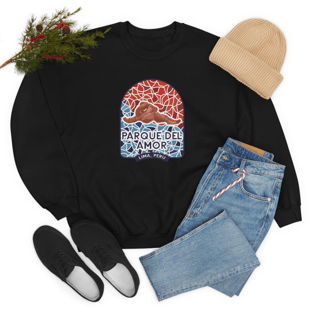 Parque del Amor - Lima, Peru Unisex Heavy Blend Crewneck Sweatshirt