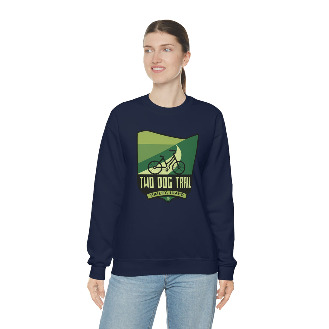 Two Dog Trail - Hailey, Idaho Unisex Heavy Blend Crewneck Sweatshirt