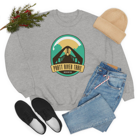 Pratt River Trail - Washington Unisex Heavy Blend Crewneck Sweatshirt