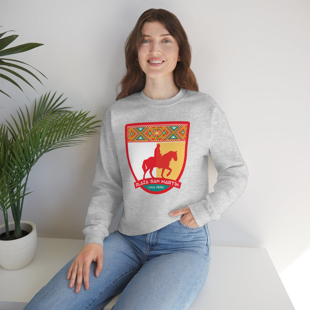 Plaza San Martín - Lima, Peru Unisex Heavy Blend Crewneck Sweatshirt