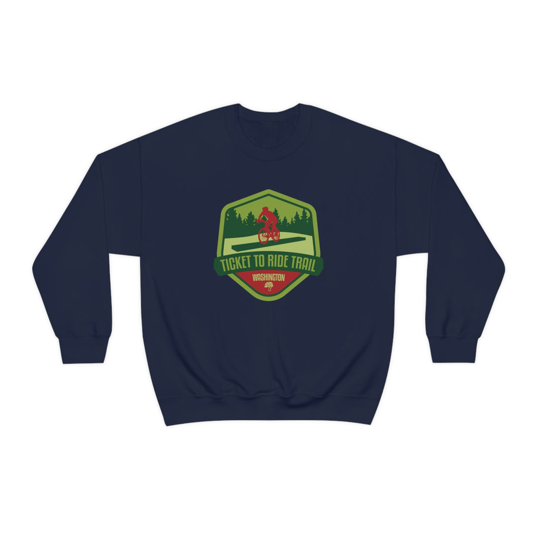 Ticket to Ride Trail - Washington State Unisex Heavy Blend Crewneck Sweatshirt