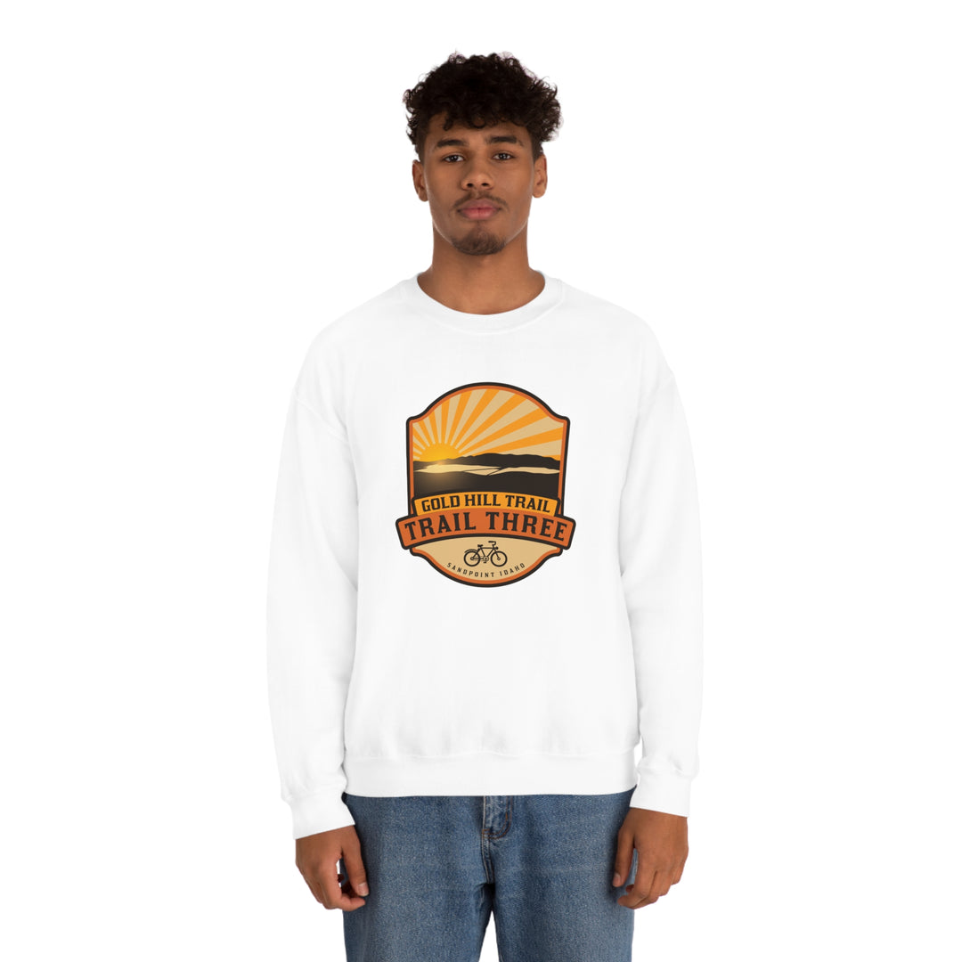 Gold Hill Trail (Trail 3) - Sandpoint, Idaho Unisex Heavy Blend Crewneck Sweatshirt