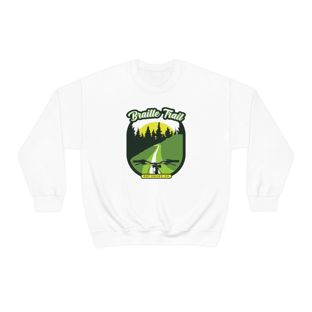 Braille Trail - Day Valley, CA Unisex Heavy Blend Crewneck Sweatshirt