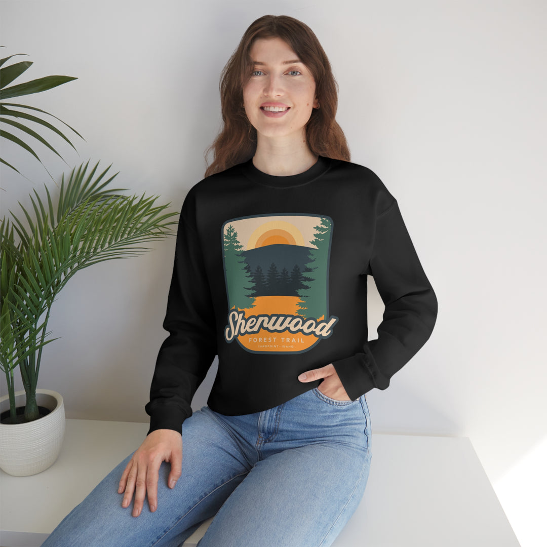 Sherwood Forest Trail - Sandpoint, Idaho Unisex Heavy Blend Crewneck Sweatshirt