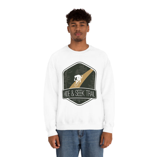 Hide and Seek Trail - Mount Hood Village, Oregon Unisex Heavy Blend Crewneck Sweatshirt