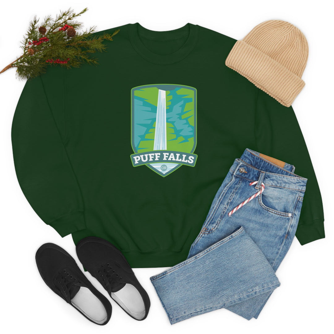 Puff Falls - Oregon Unisex Heavy Blend Crewneck Sweatshirt