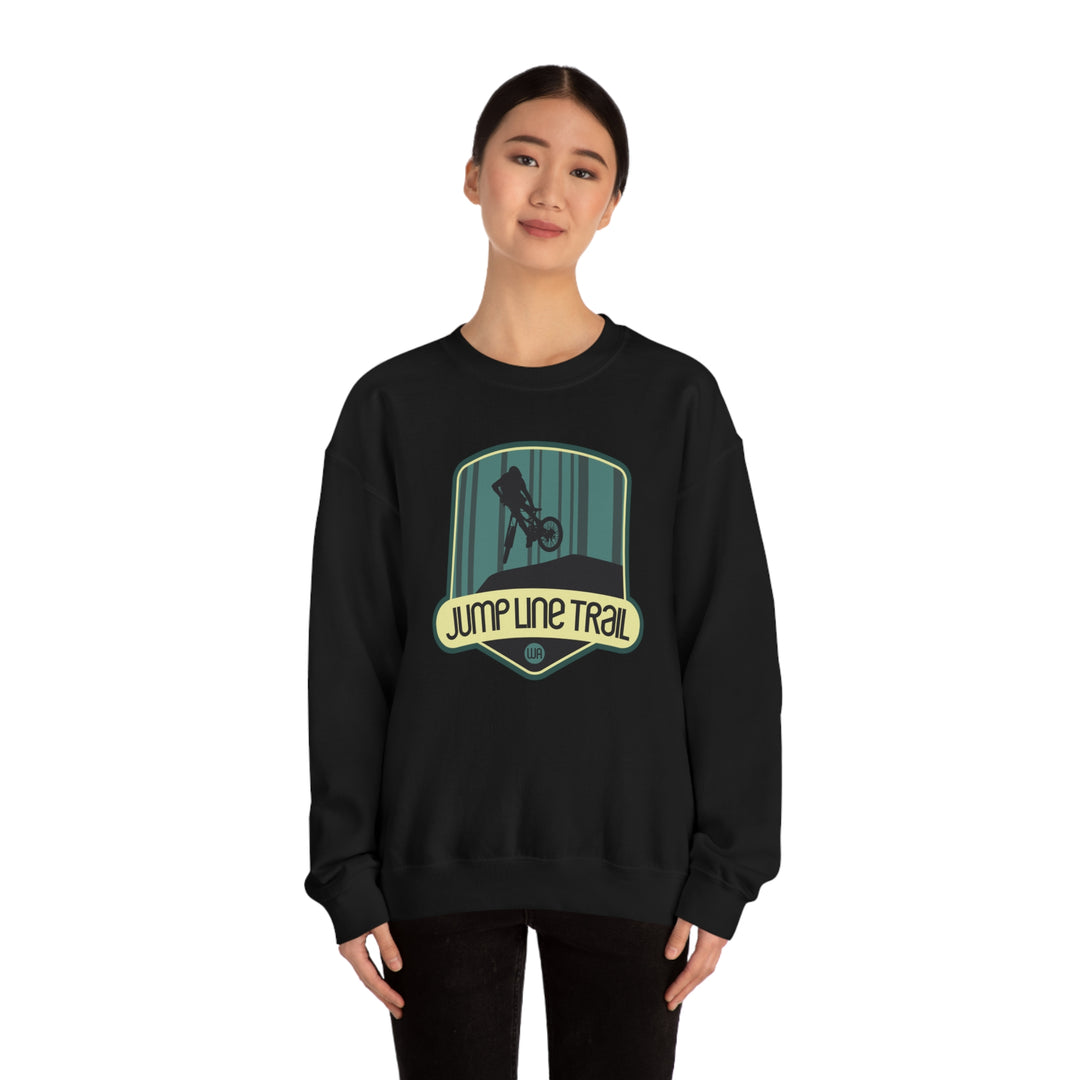 Jump Line Trail - Washington Unisex Heavy Blend Crewneck Sweatshirt