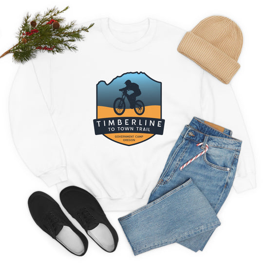 Timberline to Town Trail - Government Camp, Oregon Unisex Heavy Blend Crewneck Sweatshirt