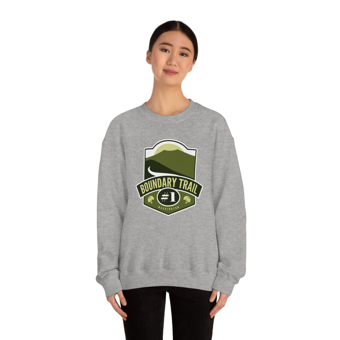 Boundary Trail #1 - Washington Unisex Heavy Blend Crewneck Sweatshirt