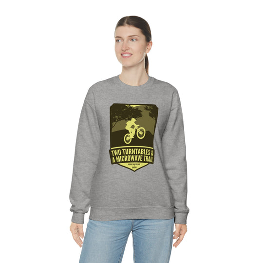 Two Turntables and a Microwave Trail - Mount Hood Village, OR Unisex Heavy Blend Crewneck Sweatshirt