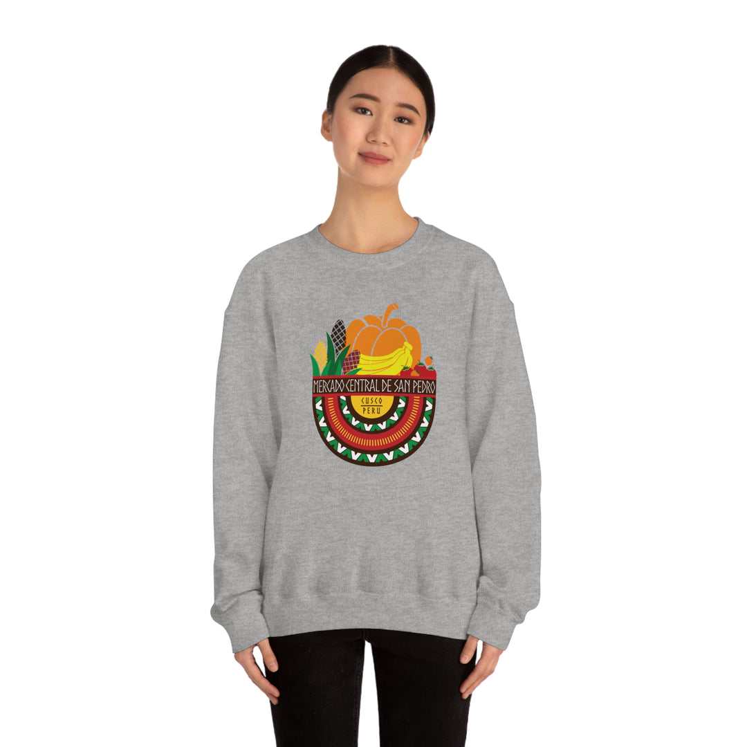 Mercado Central de San Pedro - Cusco, Peru Unisex Heavy Blend Crewneck Sweatshirt