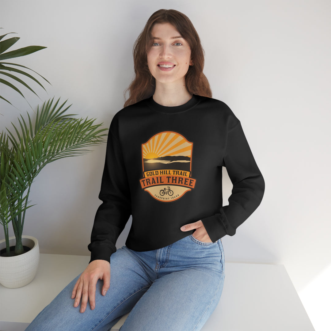 Gold Hill Trail (Trail 3) - Sandpoint, Idaho Unisex Heavy Blend Crewneck Sweatshirt