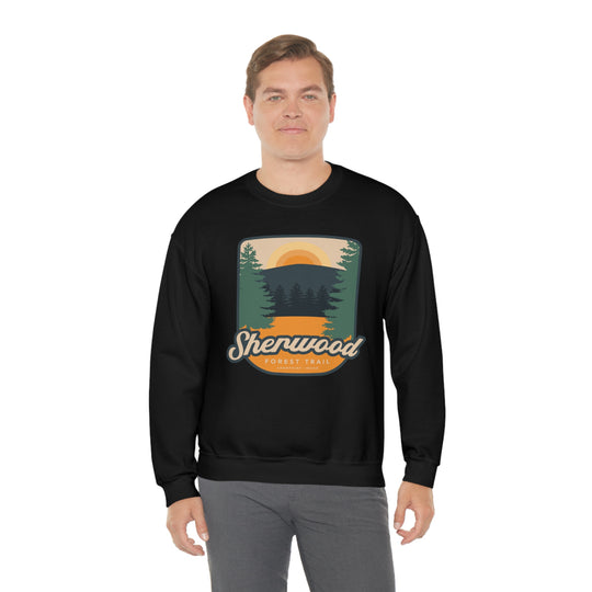 Sherwood Forest Trail - Sandpoint, Idaho Unisex Heavy Blend Crewneck Sweatshirt