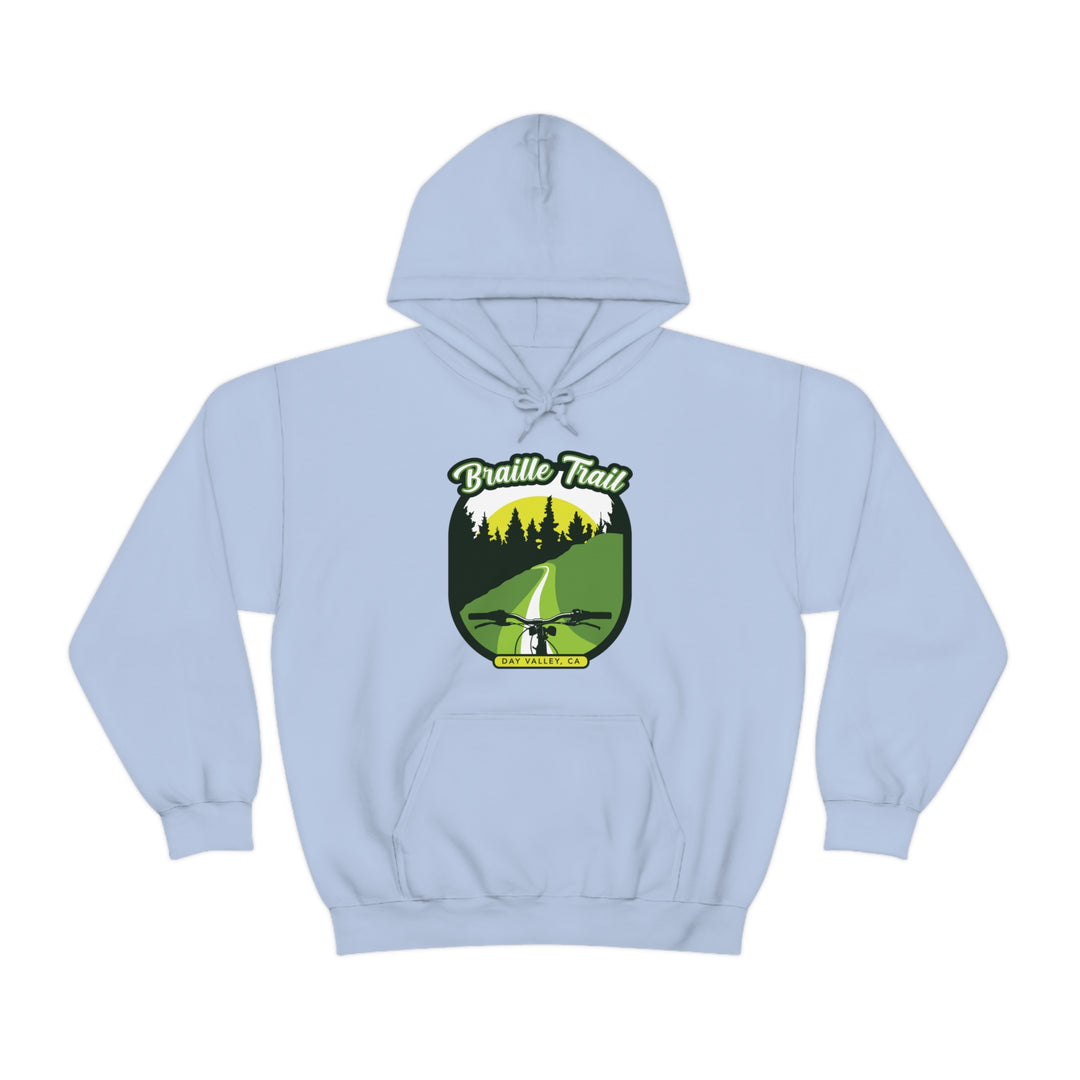 Braille Trail - Day Valley, CA Unisex Heavy Blend Hooded Sweatshirt