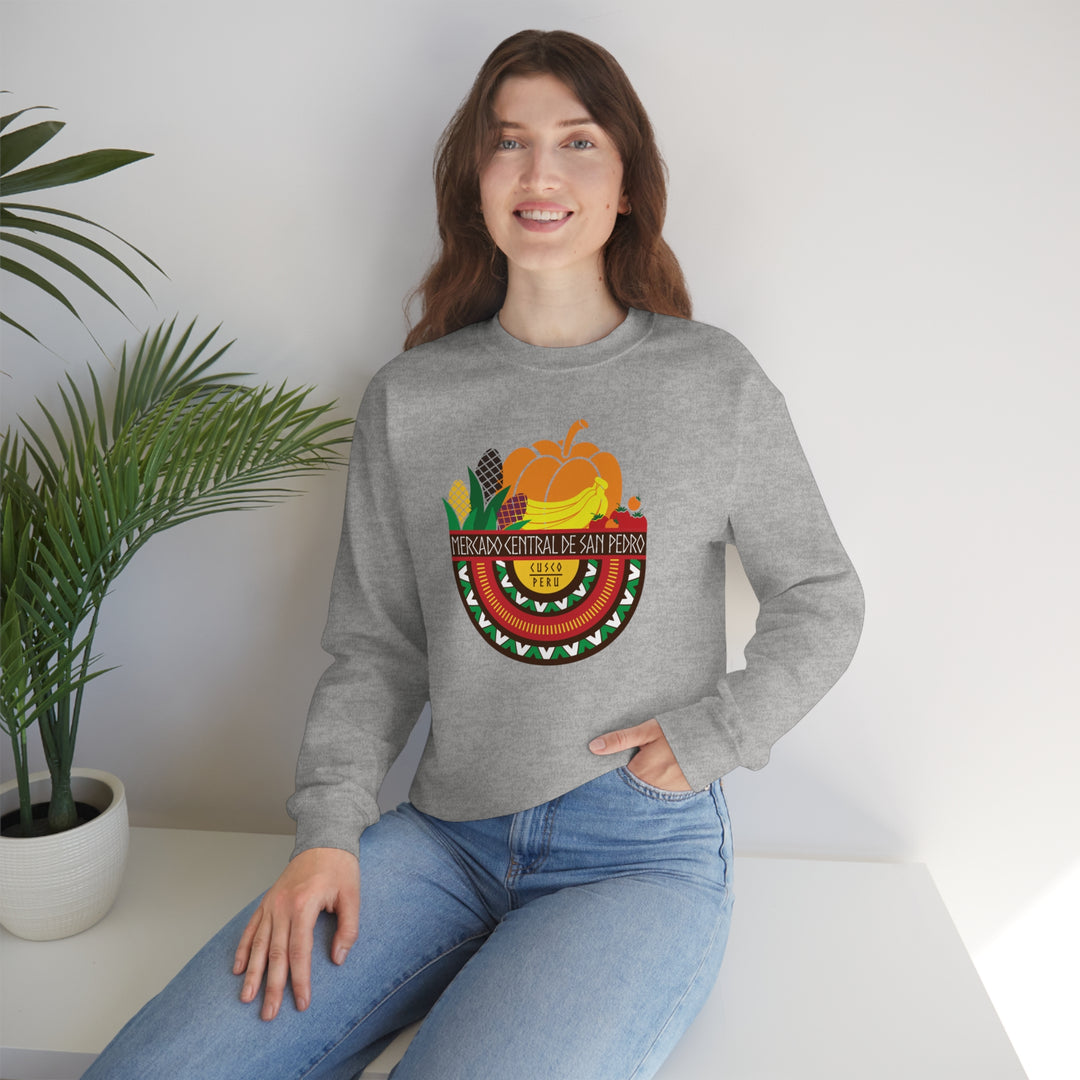 Mercado Central de San Pedro - Cusco, Peru Unisex Heavy Blend Crewneck Sweatshirt