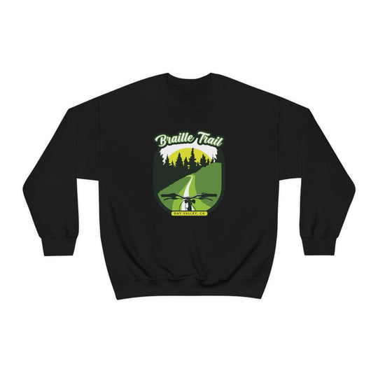 Braille Trail - Day Valley, CA Unisex Heavy Blend Crewneck Sweatshirt