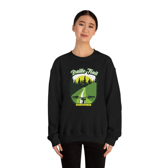 Braille Trail - Day Valley, CA Unisex Heavy Blend Crewneck Sweatshirt