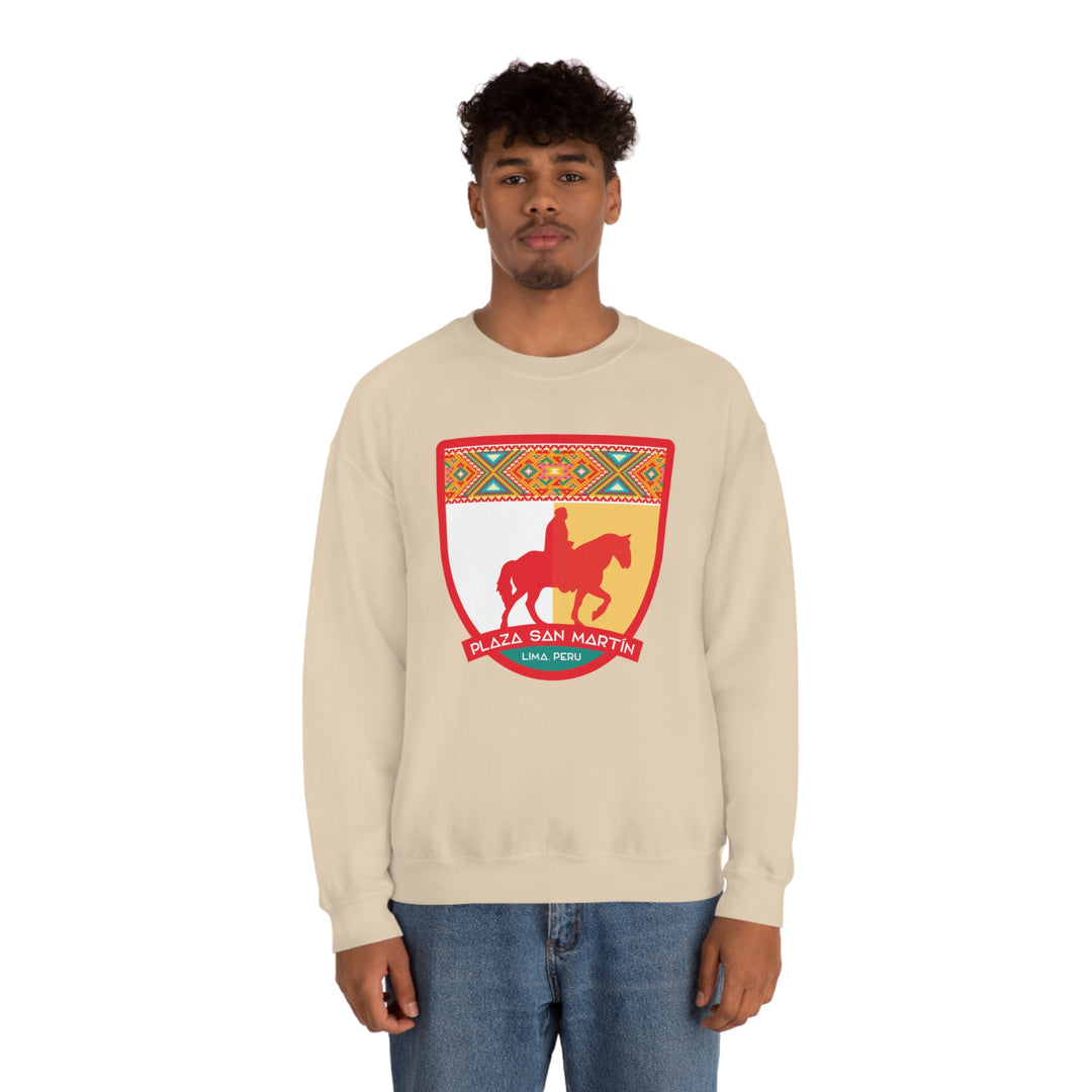 Plaza San Martín - Lima, Peru Unisex Heavy Blend Crewneck Sweatshirt