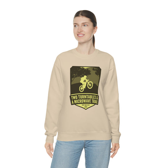 Two Turntables and a Microwave Trail - Mount Hood Village, OR Unisex Heavy Blend Crewneck Sweatshirt