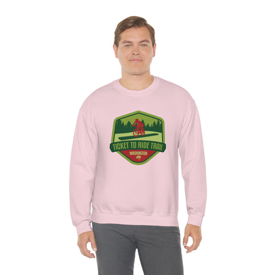 Ticket to Ride Trail - Washington State Unisex Heavy Blend Crewneck Sweatshirt