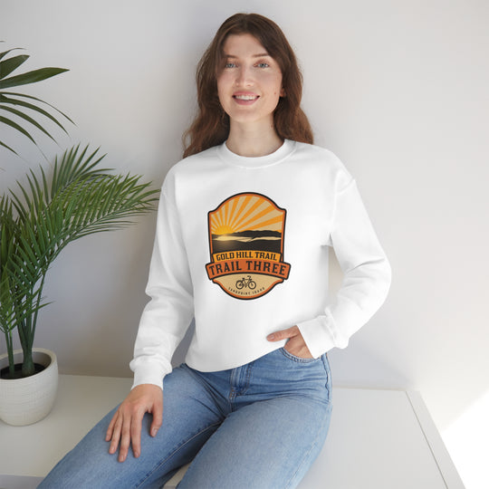 Gold Hill Trail (Trail 3) - Sandpoint, Idaho Unisex Heavy Blend Crewneck Sweatshirt