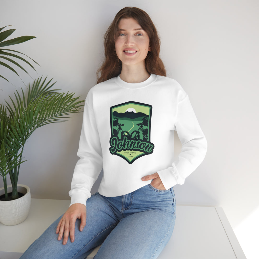 Johnson Pass Trail - Alaska Unisex Heavy Blend Crewneck Sweatshirt