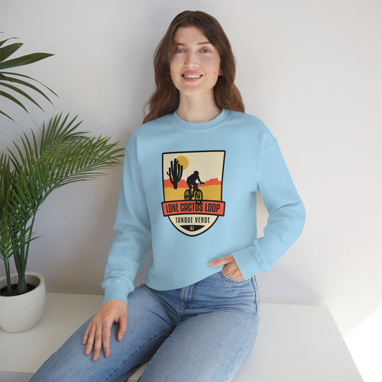 Lone Cactus Loop - Tanque Verde, Arizona Unisex Heavy Blend Crewneck Sweatshirt