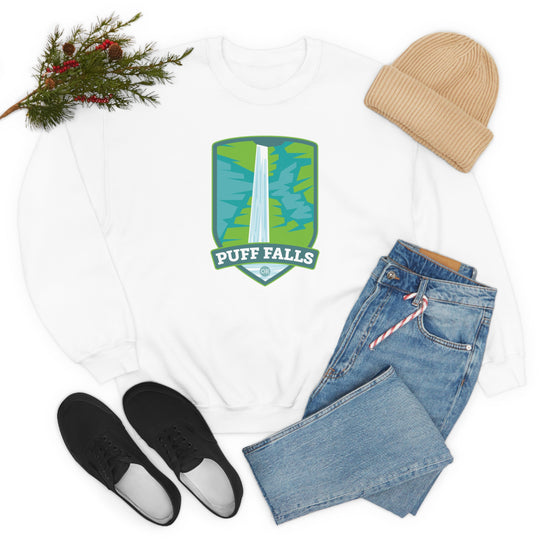 Puff Falls - Oregon Unisex Heavy Blend Crewneck Sweatshirt