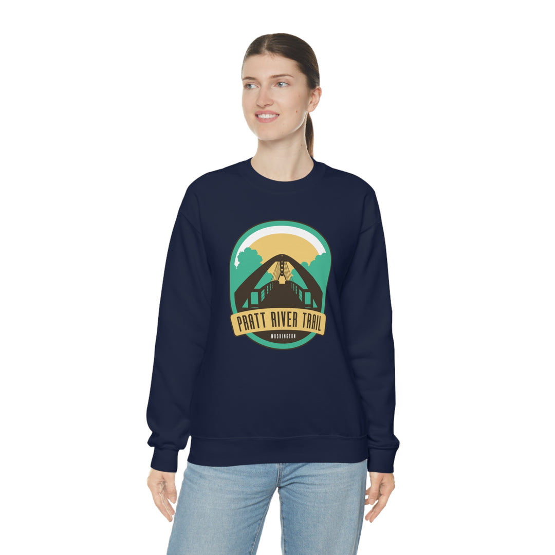 Pratt River Trail - Washington Unisex Heavy Blend Crewneck Sweatshirt